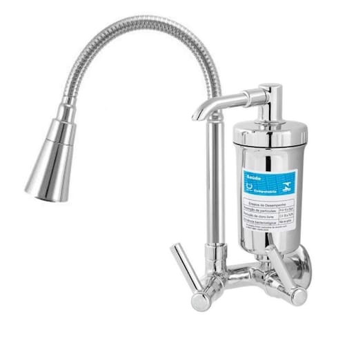 Torneira Gourmet Bica De 2 Jatos Metal Com Filtro Abs Parede é boa?