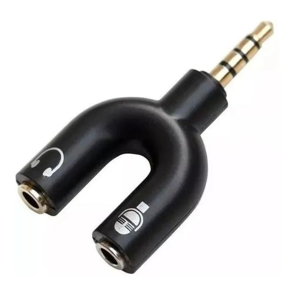 Adaptador Y Splitter Headset Fone Microfone P2 X P3 Áudio