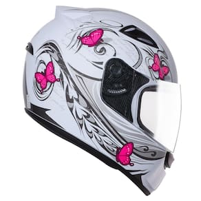 Capacete Moto Feminino Ebf New Spark Borboleta Fechado