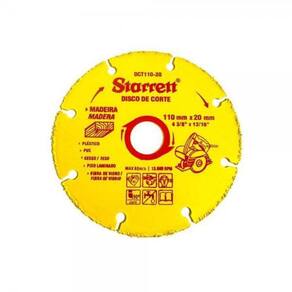 DISCO DE CORTE C/ ARESTA DE CARBONETO DE TUNGSTENIO - MULTI 110 X 20MM 4.3/8" X 13/16" STARRETT