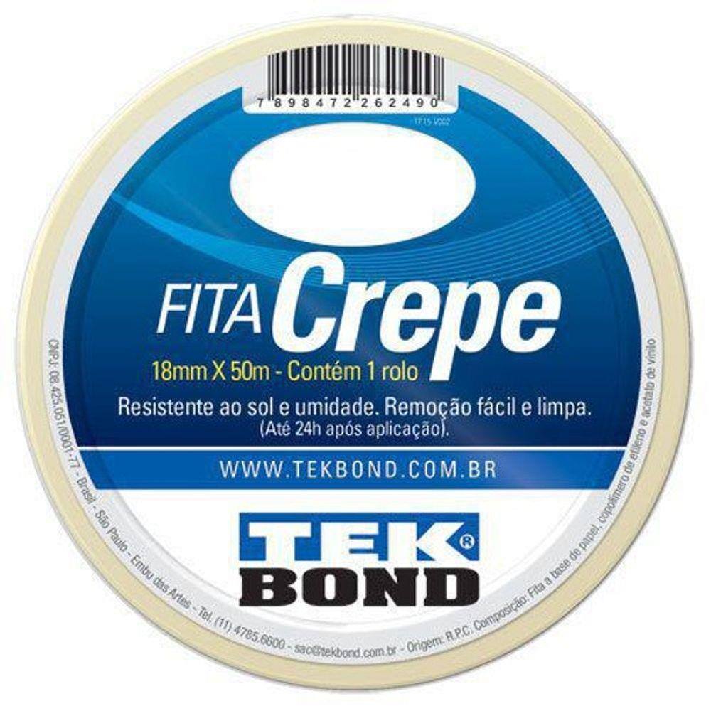 Fita Crepe - 18Mm X 50M - Tekbond