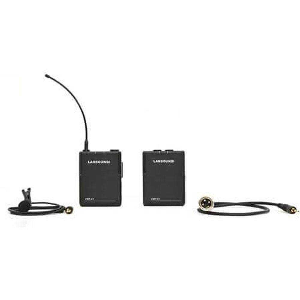 Microfone Lapela Sem Fio UHF AK-512 para Câmeras e Filmadoras
