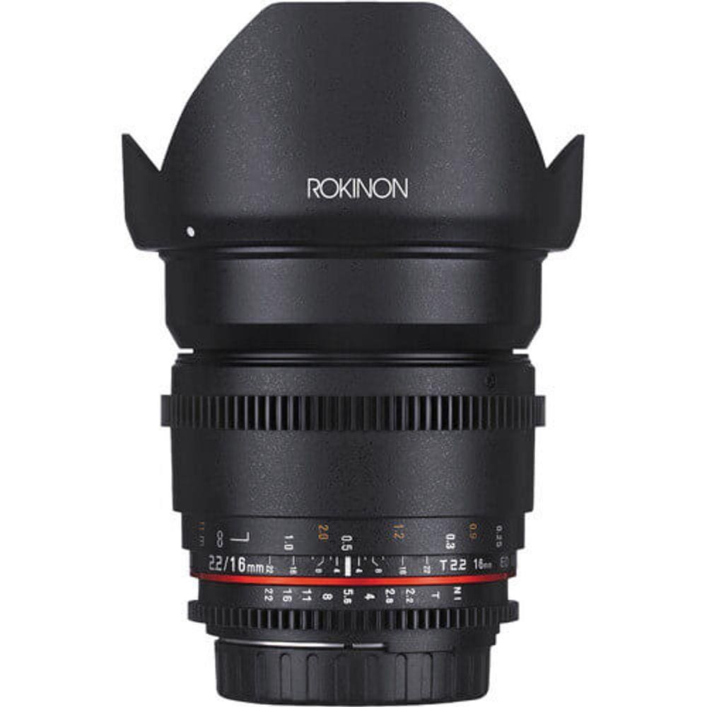 Lente Rokinon 16mm T2.2 Cine DS para Canon EF APS-C (DS16M-C)