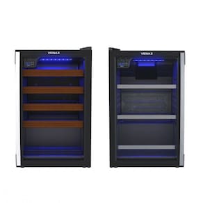 Adega Piubella + Cervejeira Blue Light Preto - 220V