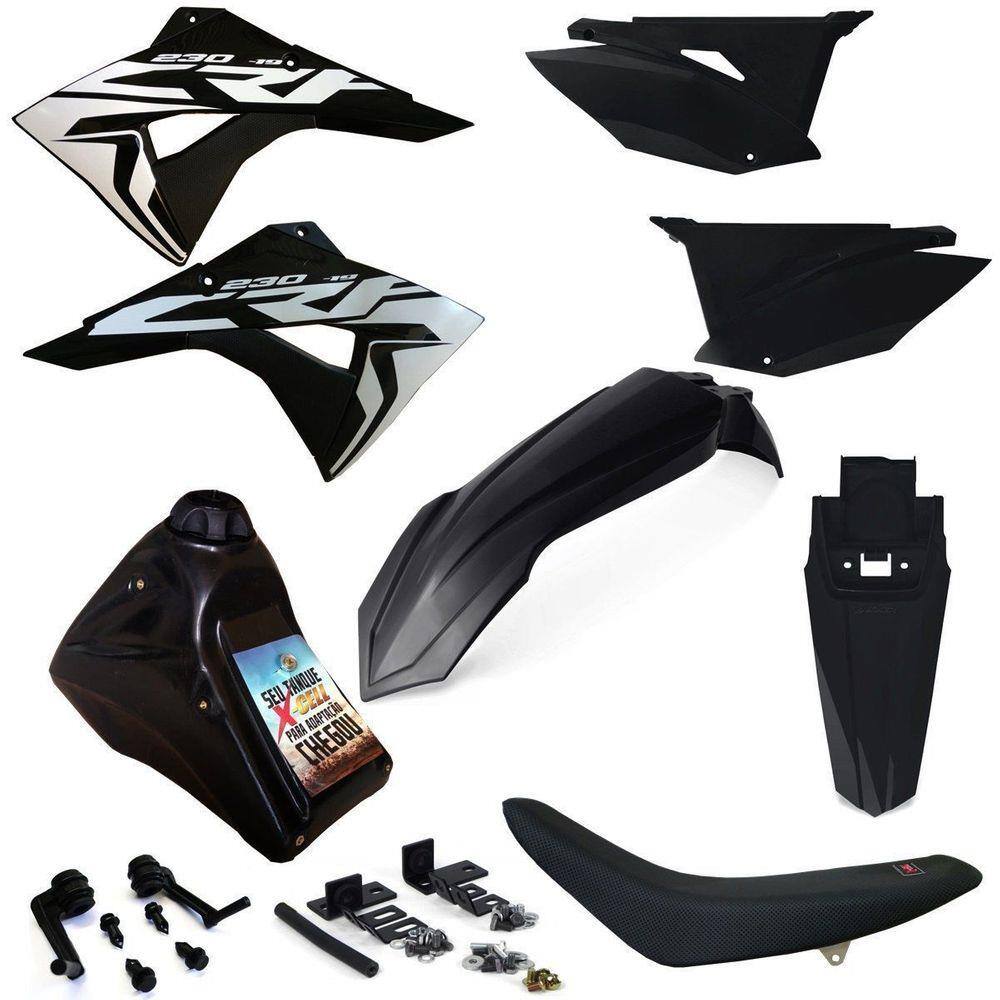 Kit Plástico Biker Elite Completo Crf 230 Adaptável Xr 200 Xr 250 Tornado