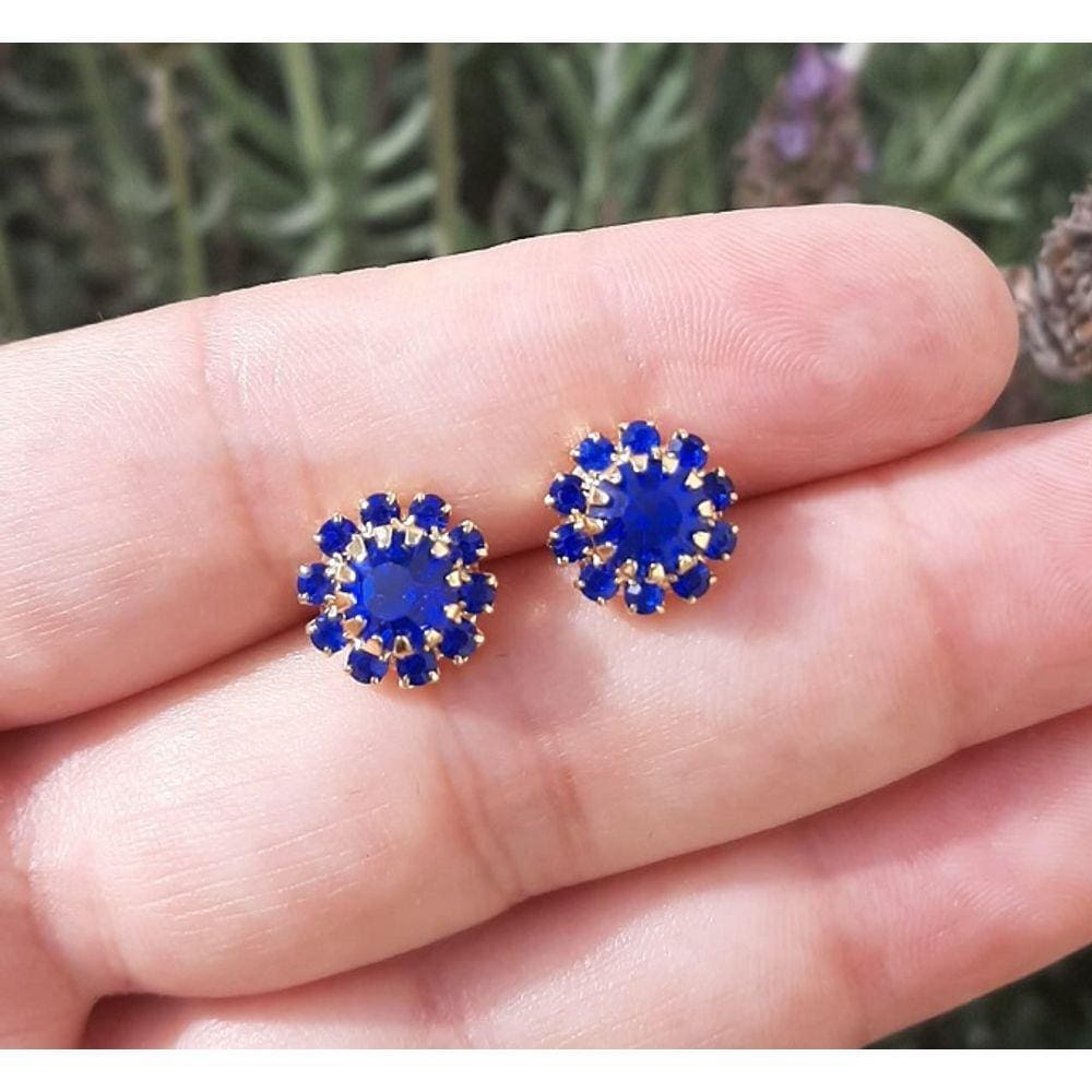 Brinco Pizza Feminino Strass