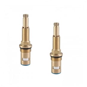 Kit 2 Conversores Registro Pressão Transforma Base MVS 1/4V de 1/2 a 3/4 Polegadas Meber Metais Marrom