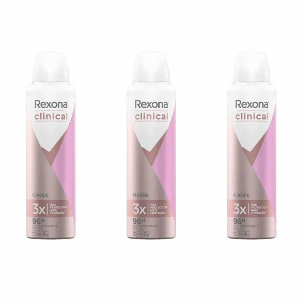 Desodorante Aerossol Rexona Clinical Classic 150ml - REXONA