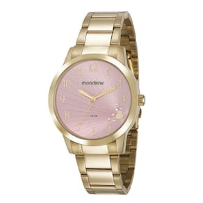 Relogio Feminino Dourado Mondaine 53756lpmvde1