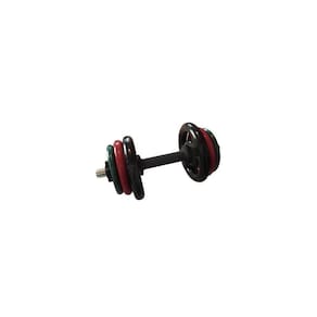 Kit Musculação Emborrachado com Barra Maciça 0,40mm