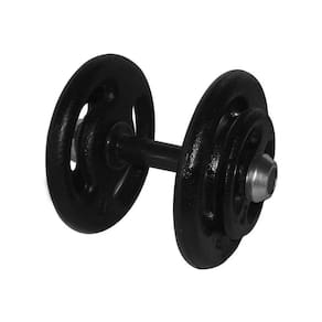 Dumbbell Pintado Pegada Emborrachada Academia Fitness 16kg