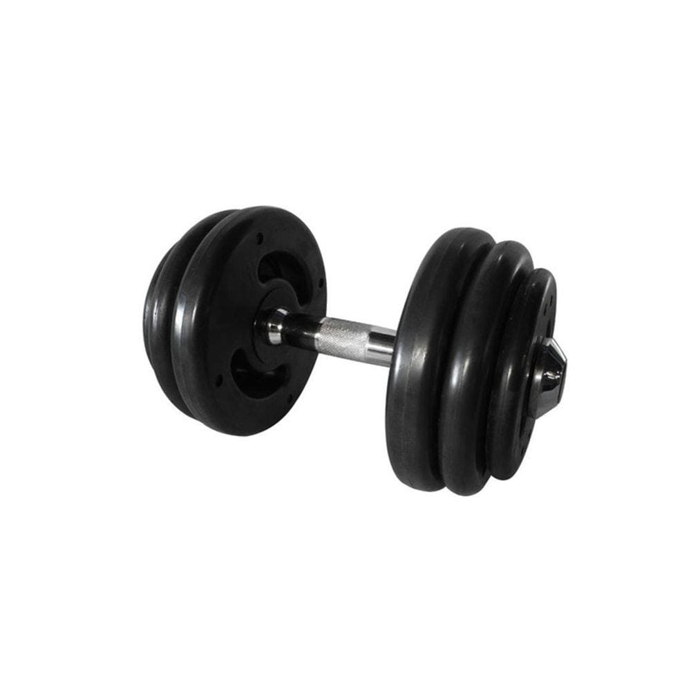 Dumbbell Injetado com Pegada Cromada Academia Fitness 16kg