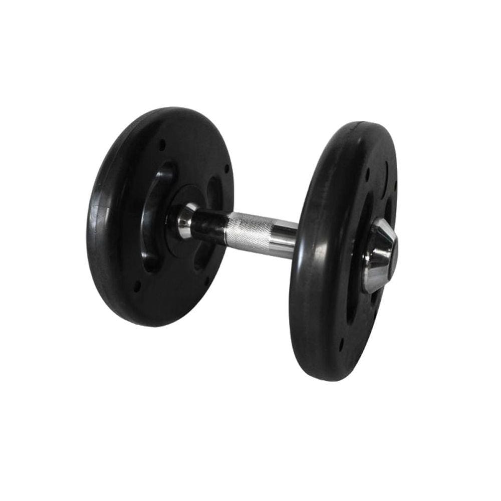 Dumbbell Injetado com Pegada Cromada Academia Fitness 12kg