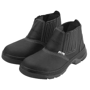 Botina Couro N38 Bi Elastico C/Biq Plast - Worker