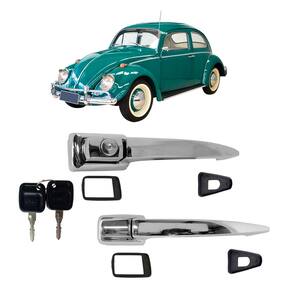Par Maçaneta Externa Porta Chave Fusca 59 A 76 Karmann Ghia