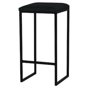 Banqueta Billie Base Preta Suede Preto Gran Belo