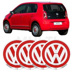 4X Calota Vermelho Vw Up 2014 2015 2016 2017 2018 2019 2020