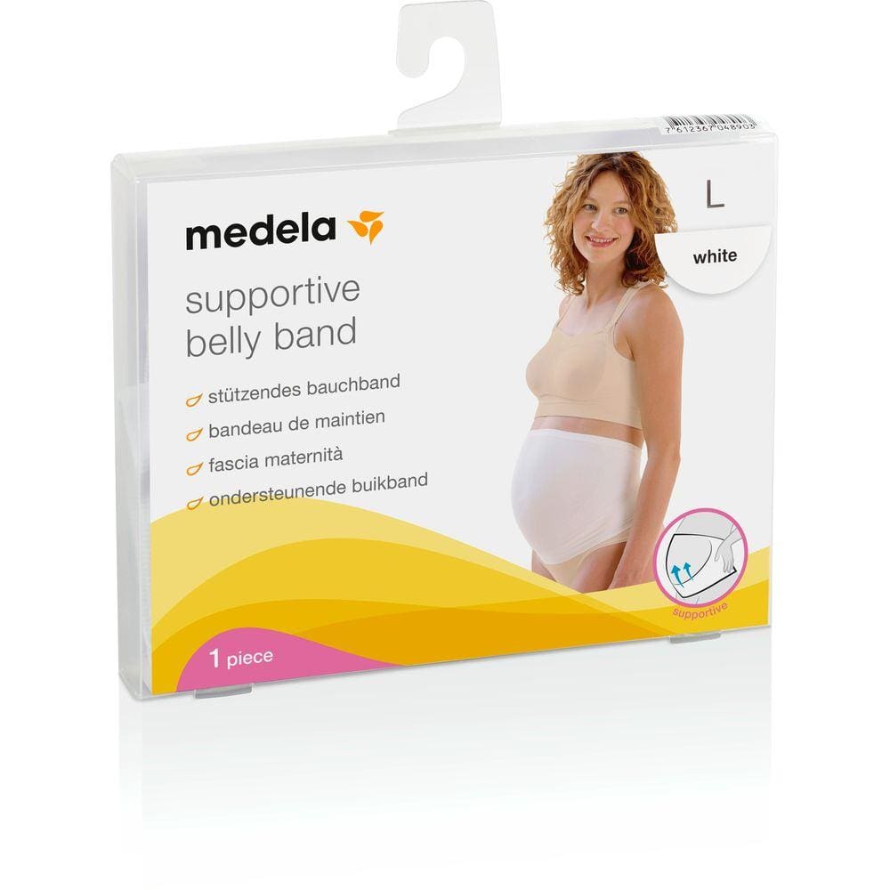 Faixa de Sustentação Gestantes Medela BellyBand Branco Tam P