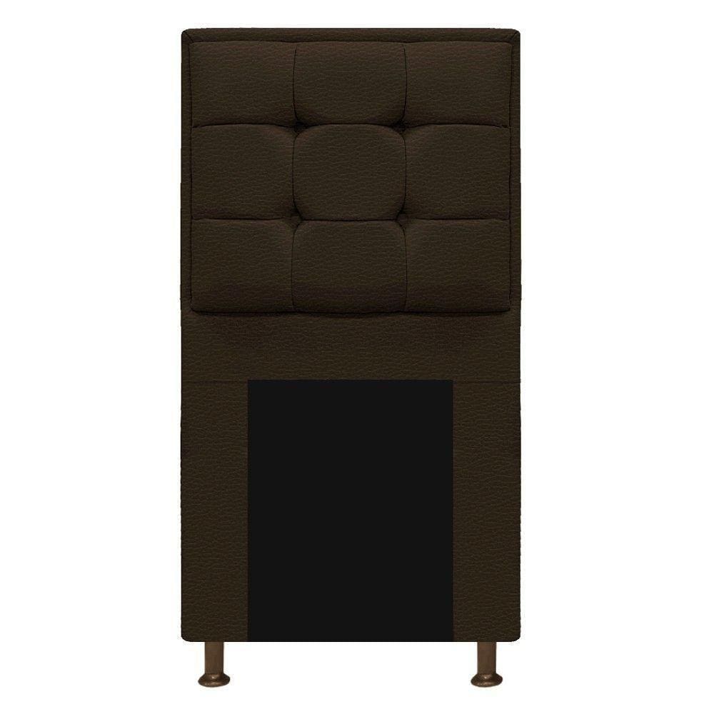 Cabeceira Copenhague 90cm Solteiro Corano Marrom