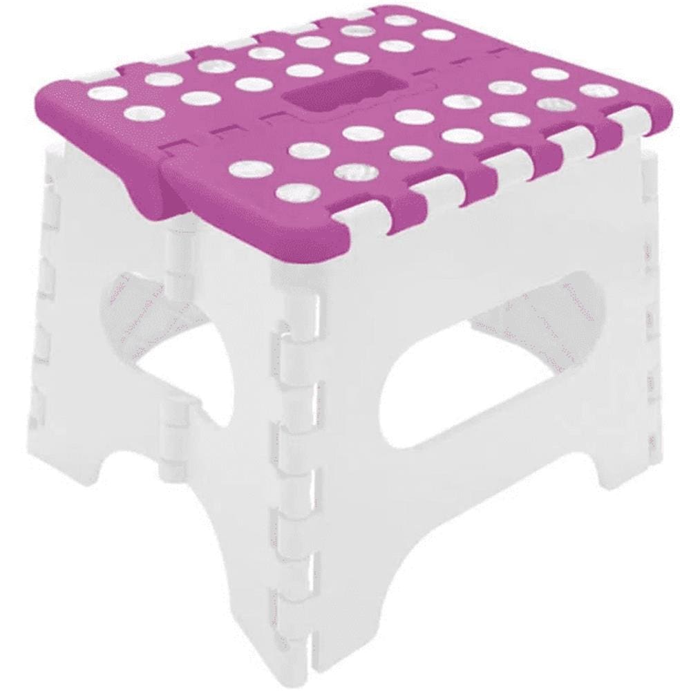 Banco Infantil Multiuso Dobrável Rosa Buba