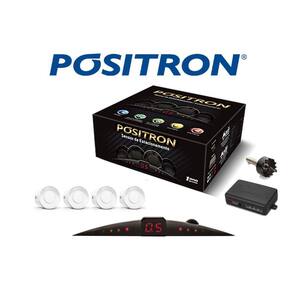 Sensor De Ré Estacionamento Pósitron 4 Pontos Preto