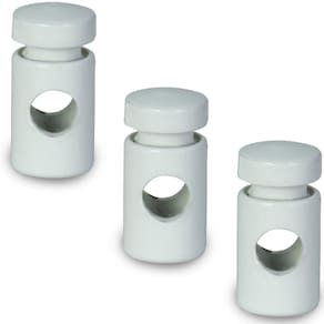 Kit Com 3 Desviador De Cabo Para Pendentes Lustre Branco