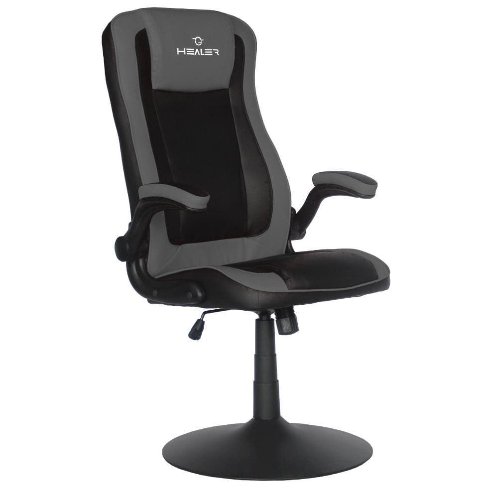 Cadeira Gamer cinza Poker Royal Flush Healer Travel Max