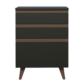 Balcão Reims 3 Gavetas Preto Madesa