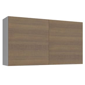 Armário Aéreo Madesa Stella 120 Cm 2 Portas Branco/rustic