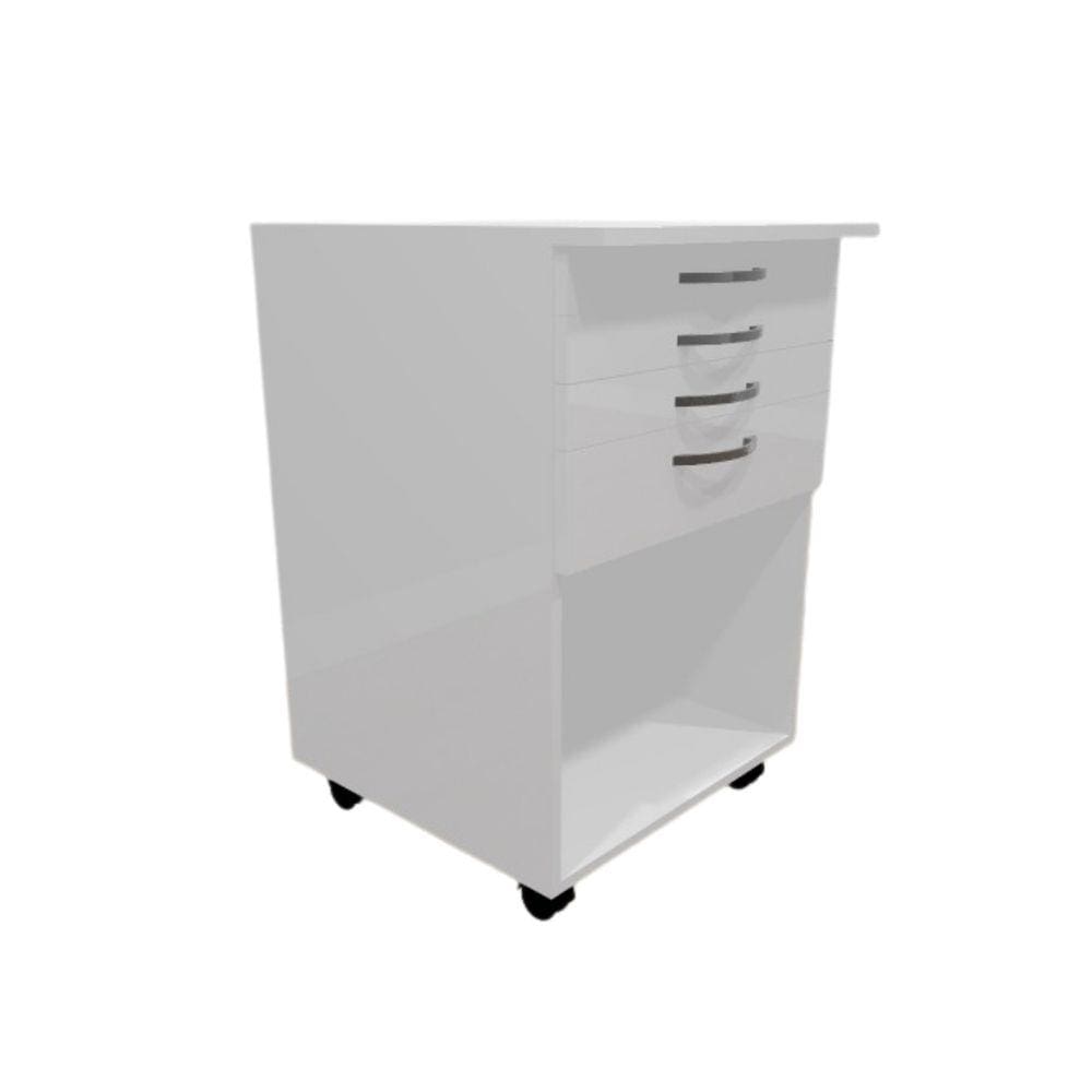 Gaveteiro com 3 gavetas e rodízio