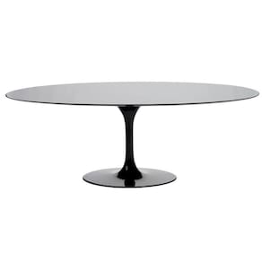 Mesa Saarinen Oval 137x90 cm Laqueada Yescasa Preto