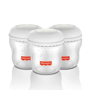 Kit 3 Frascos para Armazenar Leite 150ml Mom`s Essentials - Fisher-Price