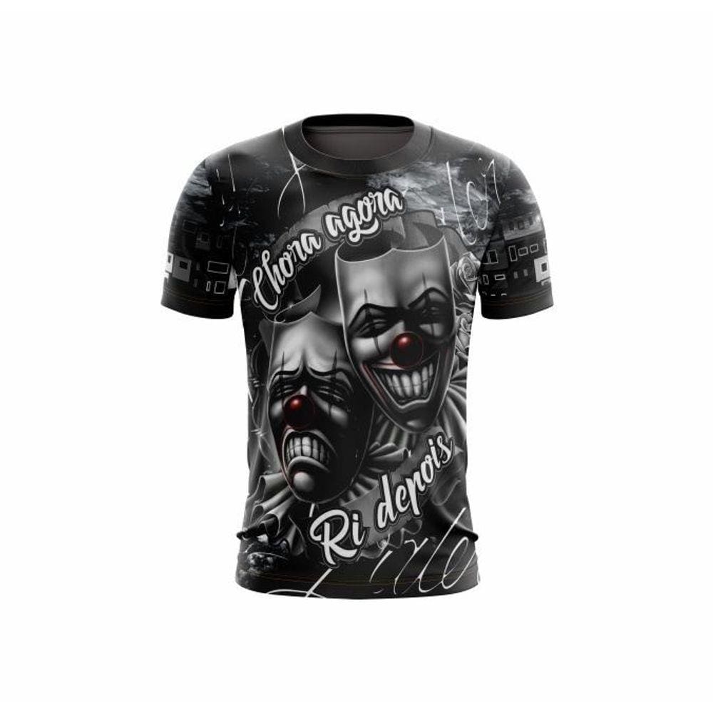 Camisa/Camiseta Chora Agora Ri Depois Palhaço