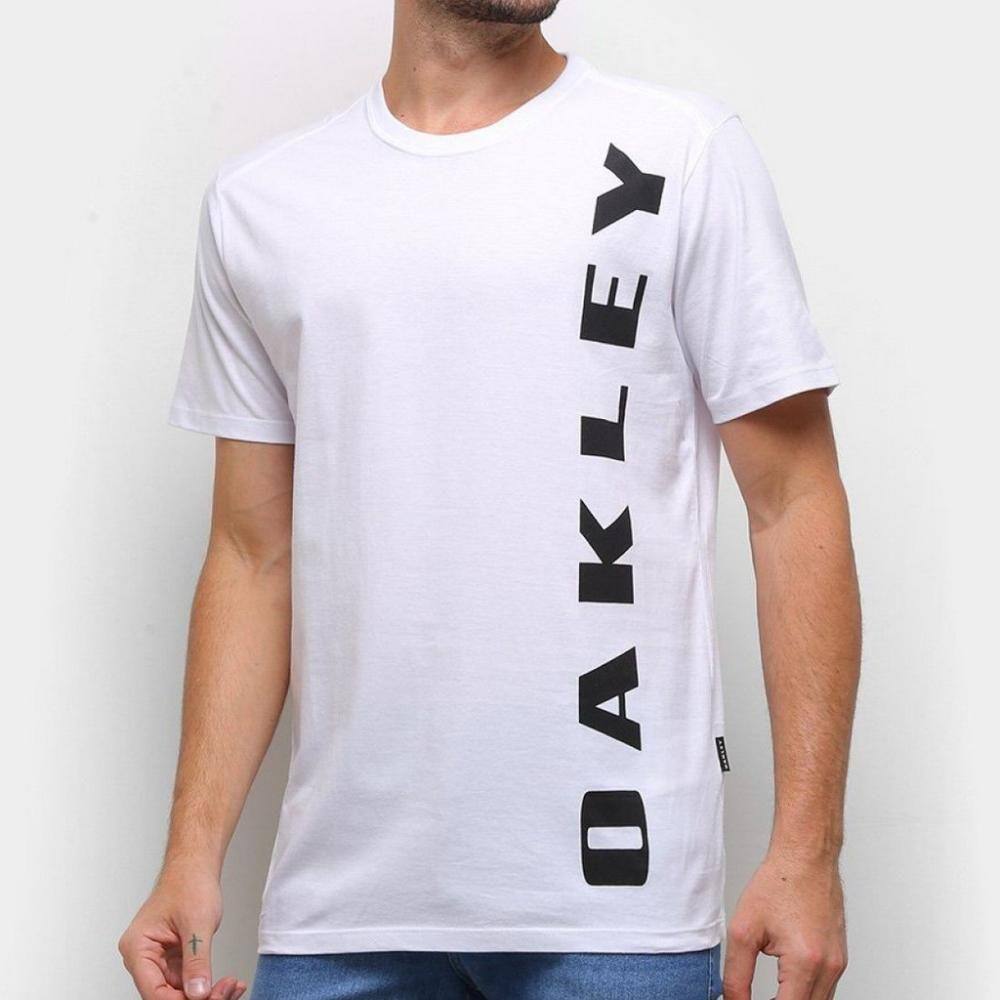 Camiseta Oakley Heritage Skull Graphic WT23 Masculina Branco