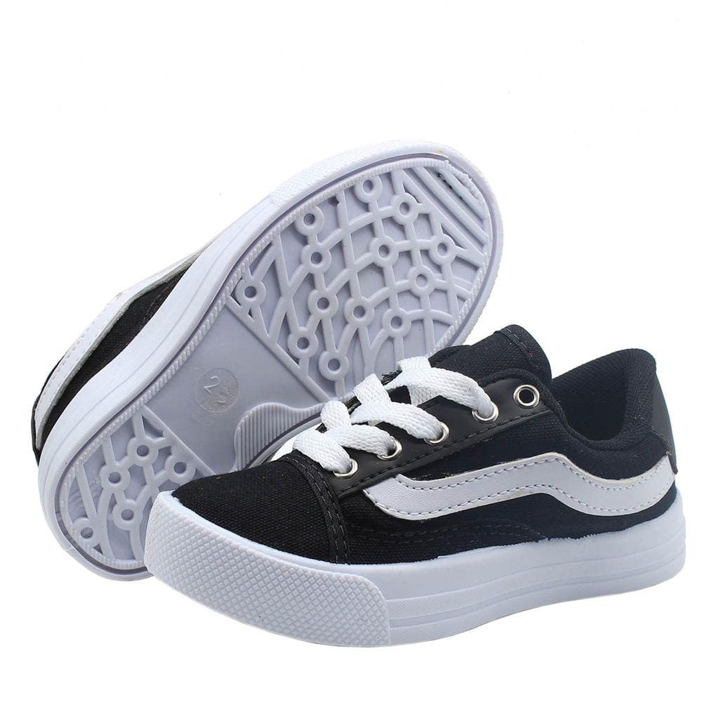 Tenis Infantil Preto Casual Meninos