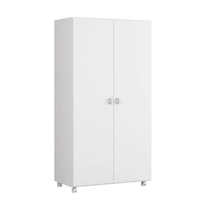 Armário Multiuso 2 Portas Rodízios Ar-70 Branco Ditália