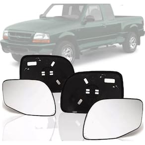 Lente Com Base Retrovisor Ranger 1998 1999 2001 02 2003 2004