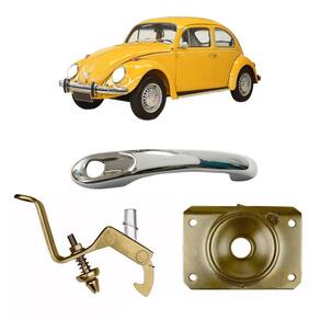 Kit Maçaneta Alça Puxador Fechadura Capô Mala Fusca 71 A 96
