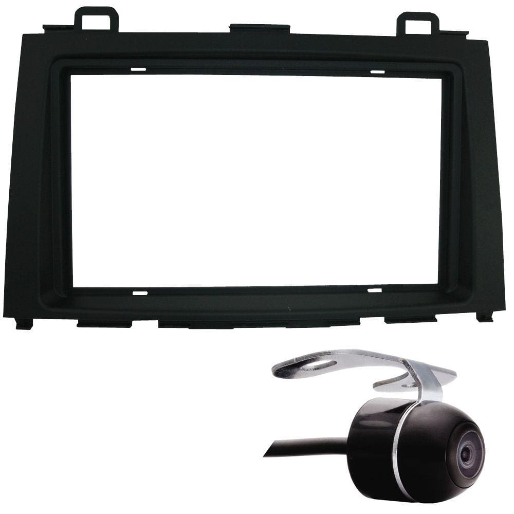 Moldura De Painel 2 Din Honda CRV 2008 à 2011 Para CD DVD 2 Dins + Câmera de Ré