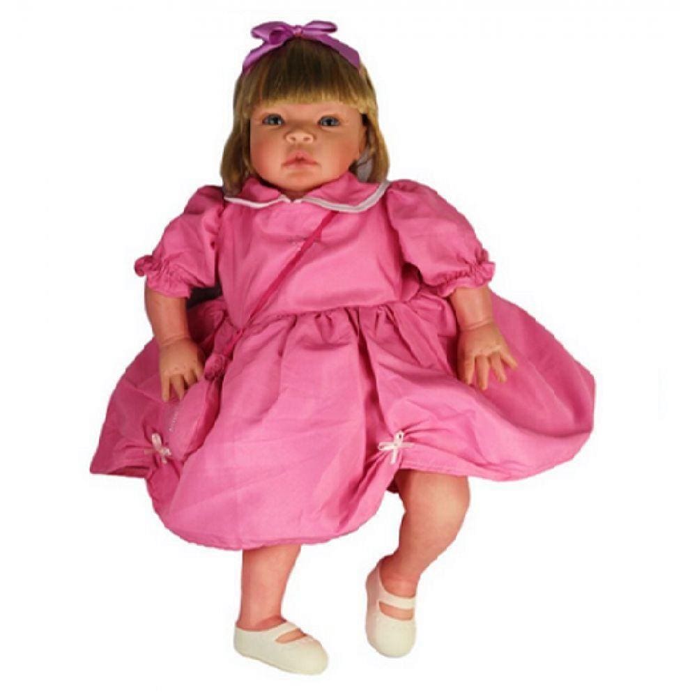 Boneca Bebê Reborn Princesa Larinha Loira Roupa Creme 53cm - Chic