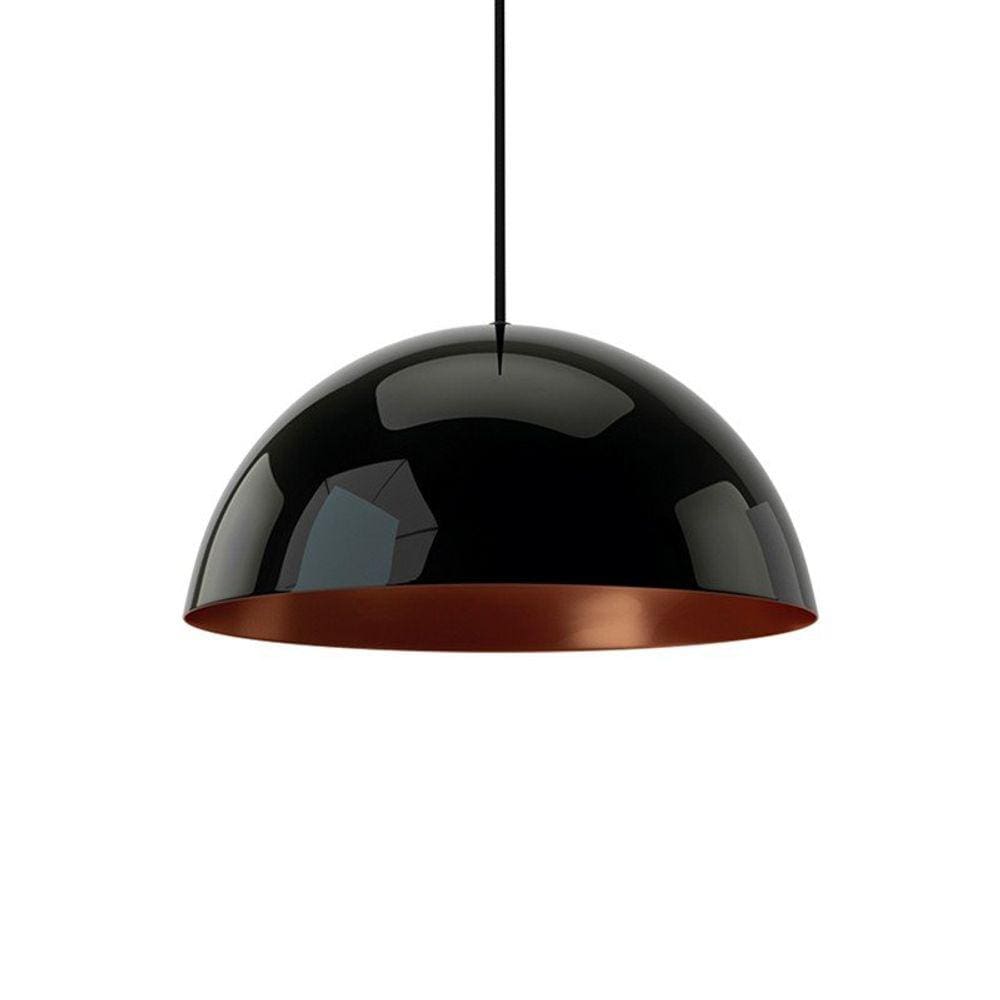 Lustre Pendente Orluce Orbi OR207 Preto Brilho E27 Bivolt