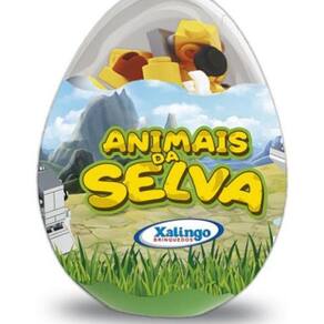 Animais Da Selva Ovo Surpresa - Blocos De Encaixe Colecionáv