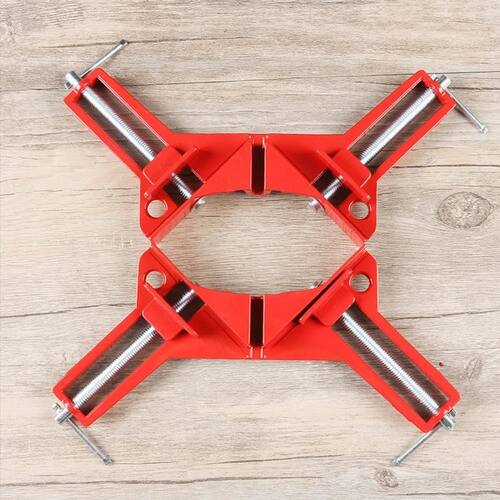 kit 2 Grampo Sargento Angular 90° Graus Cantoneira Marcenaria
