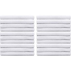 Kit 20 Toalhas Linha Profissional 100% Algodão Salão Manicure Academia SPA 44x70cm Marcotex Branco - Emcompre
