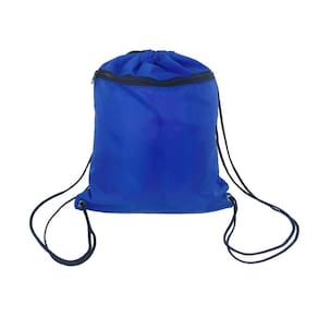 Bolsa Saco Esportivo Cordao Mochila Academia Azul