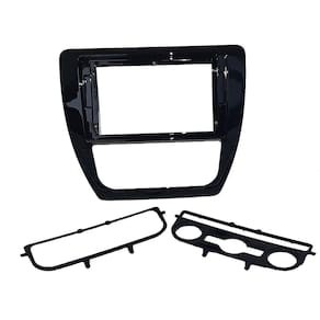 Moldura Painel Multimidia 9 Polegadas VW Jetta Black Piano