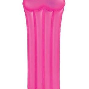 Colchão Bronzeador Rosa Neon Com Travesseiro - Intex