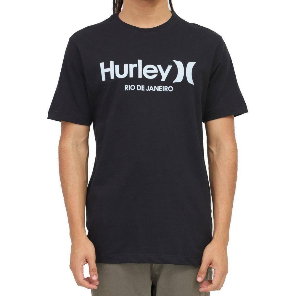 camiseta hurley silk preta