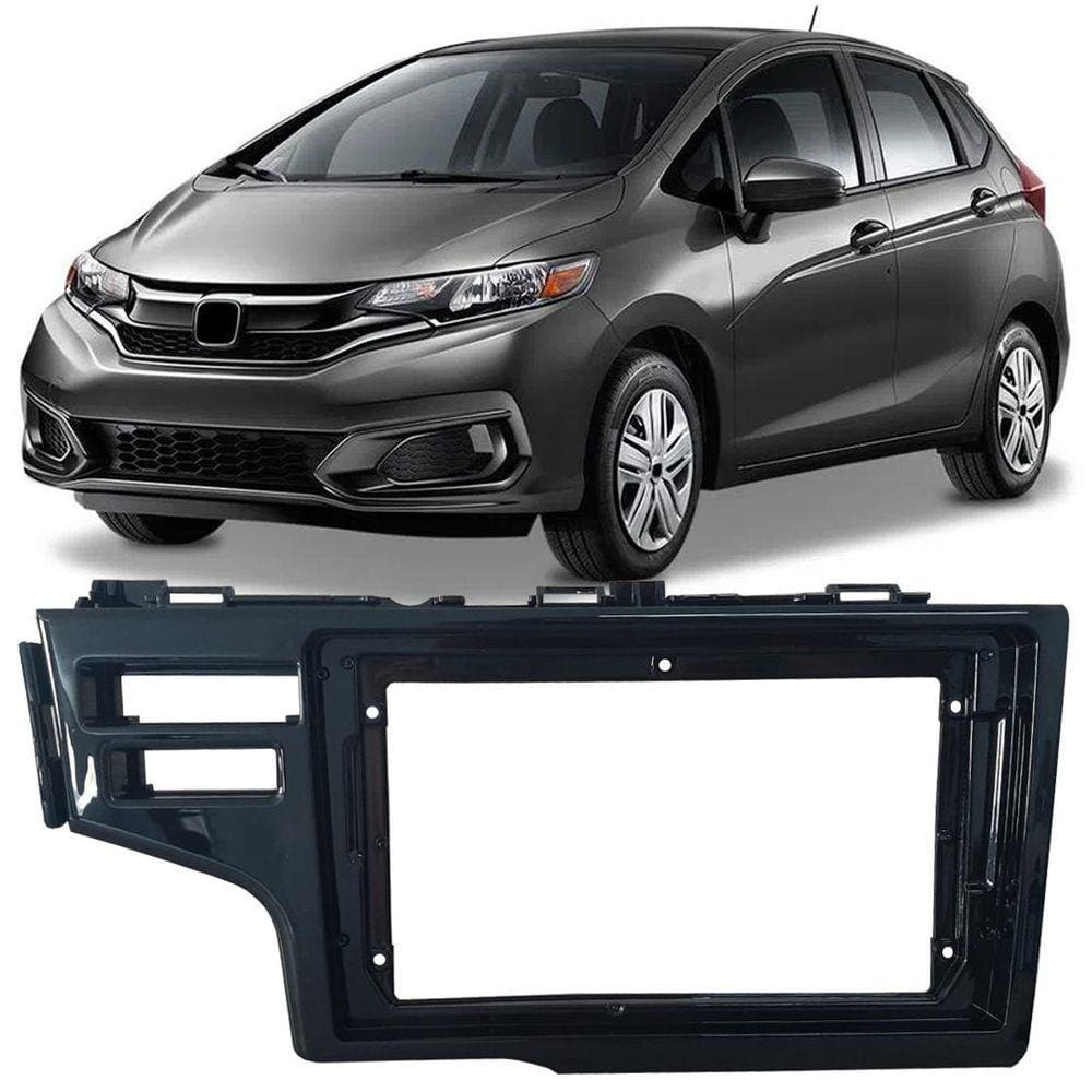 Moldura De Painel 2 Din 9” Polegadas Honda Fit 2015 2016 2017 2018 2019 2020
