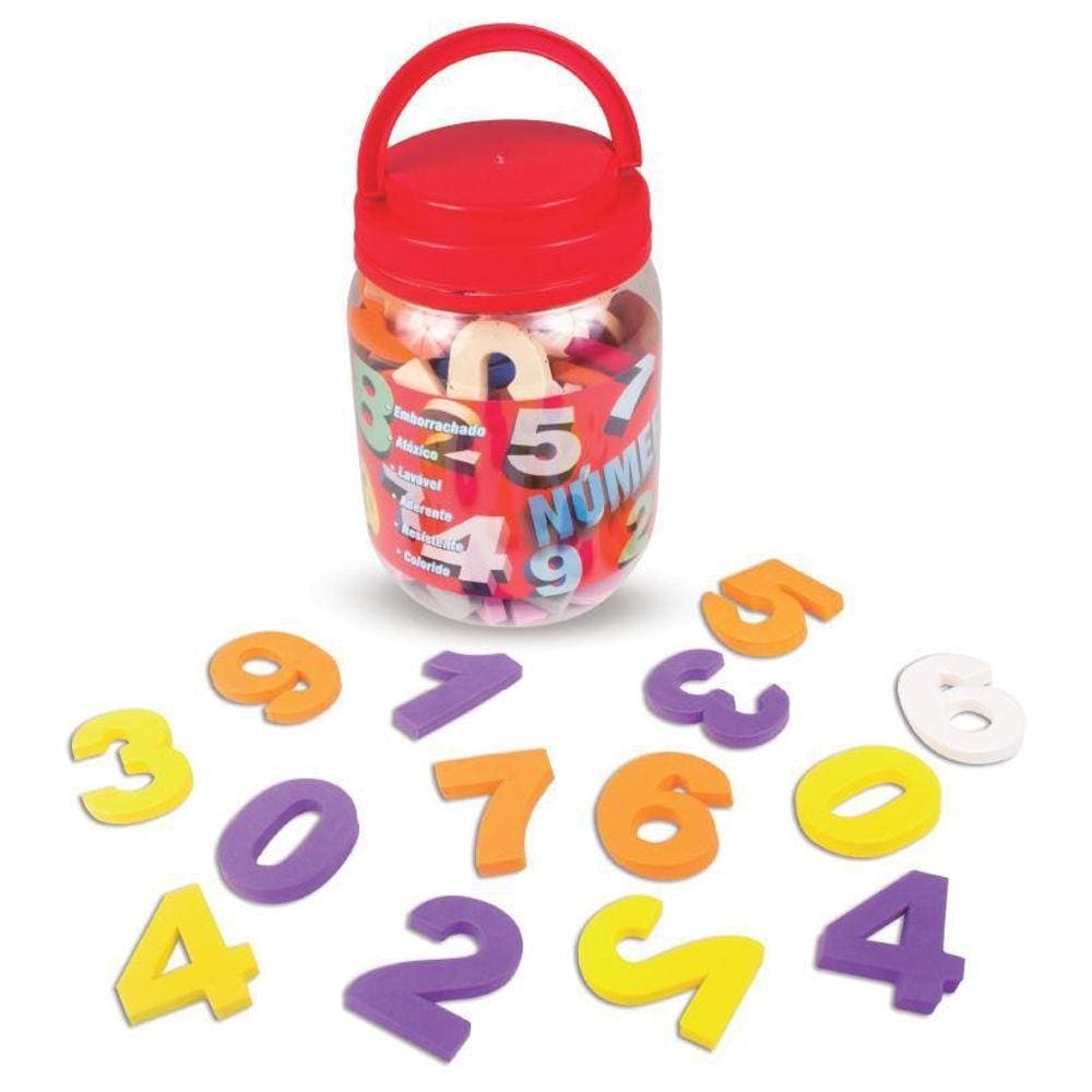 Pote De Números 55 Peças
